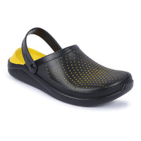 Thumbnail for Monex New Latest Black Yellow Clogs For Mens