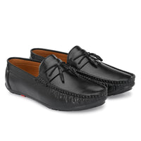 Thumbnail for Ray J Black Synthetic Solid & Comfortable Tassel Loafers for Men