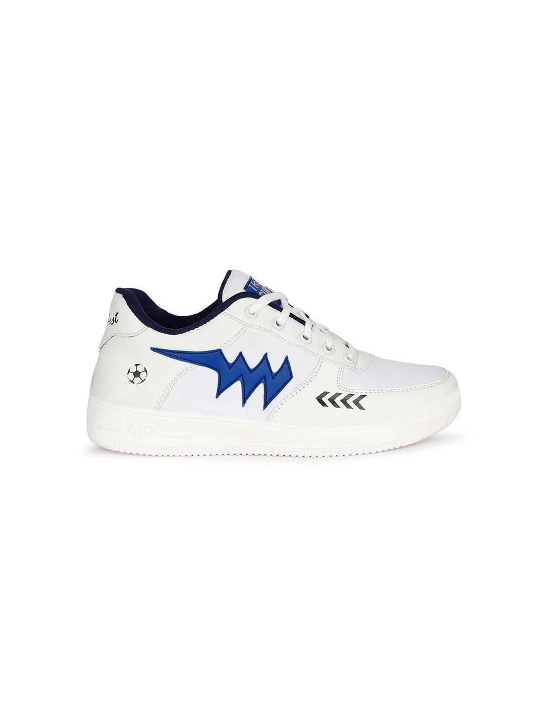 Aadi Men's Synthetic Leather Blue & White Casual Shoes