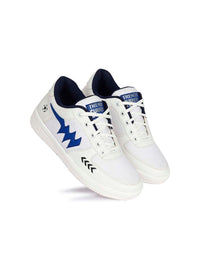 Thumbnail for Aadi Men's Synthetic Leather Blue & White Casual Shoes