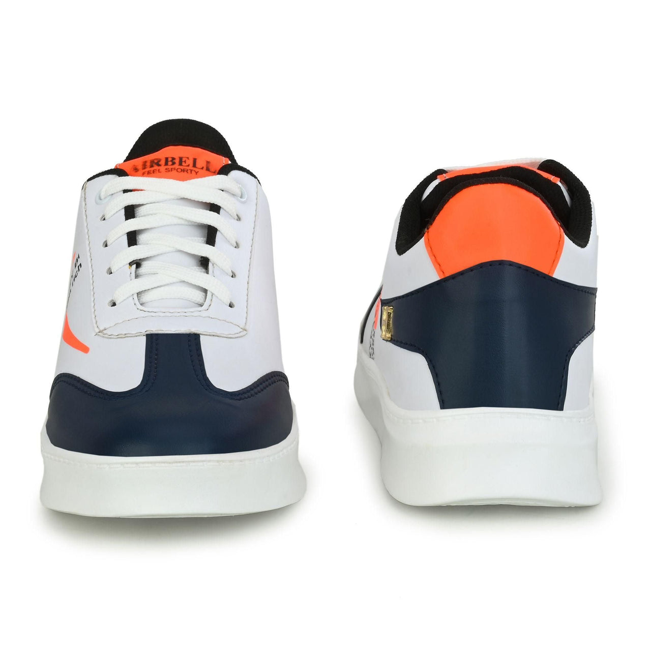 Airbell Navy Synthetic Leather Casual Sneakers for Men