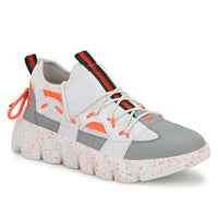 Thumbnail for Airbell Men's Orange Mesh Lightweight Sports Running Shoes