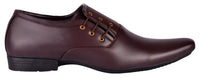Thumbnail for Aadi Men's Brown Synthetic Leather Derby Formal Shoes