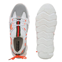 Thumbnail for Airbell Men's Orange Mesh Lightweight Sports Running Shoes