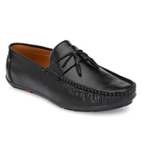Thumbnail for Ray J Black Synthetic Solid & Comfortable Tassel Loafers for Men