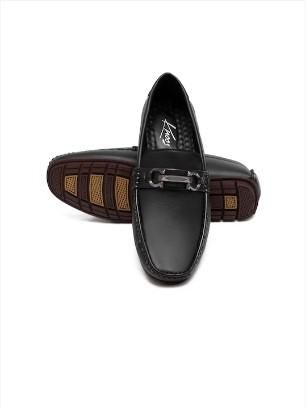 Men Square Toe Comfort Insole Horsebit Loafers