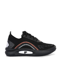 Thumbnail for Bucik Men's Black Synthetic Leather Lace-Up Sport Shoe