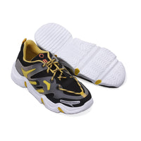 Thumbnail for Cool Yellow & Grey Casual Sports Shoes for Men