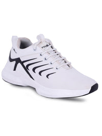 Thumbnail for Sporty Men White Lace-up Sport Shoes by Rvy