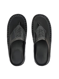 Thumbnail for Bucik Men's Black Synthetic Leather Slip-On Casual Slipper