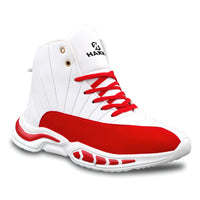 Thumbnail for Mens Color Block Red & White Casual Shoes