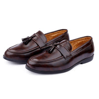 Thumbnail for Dunzo Mens Loafer shoes slipon Tan Color