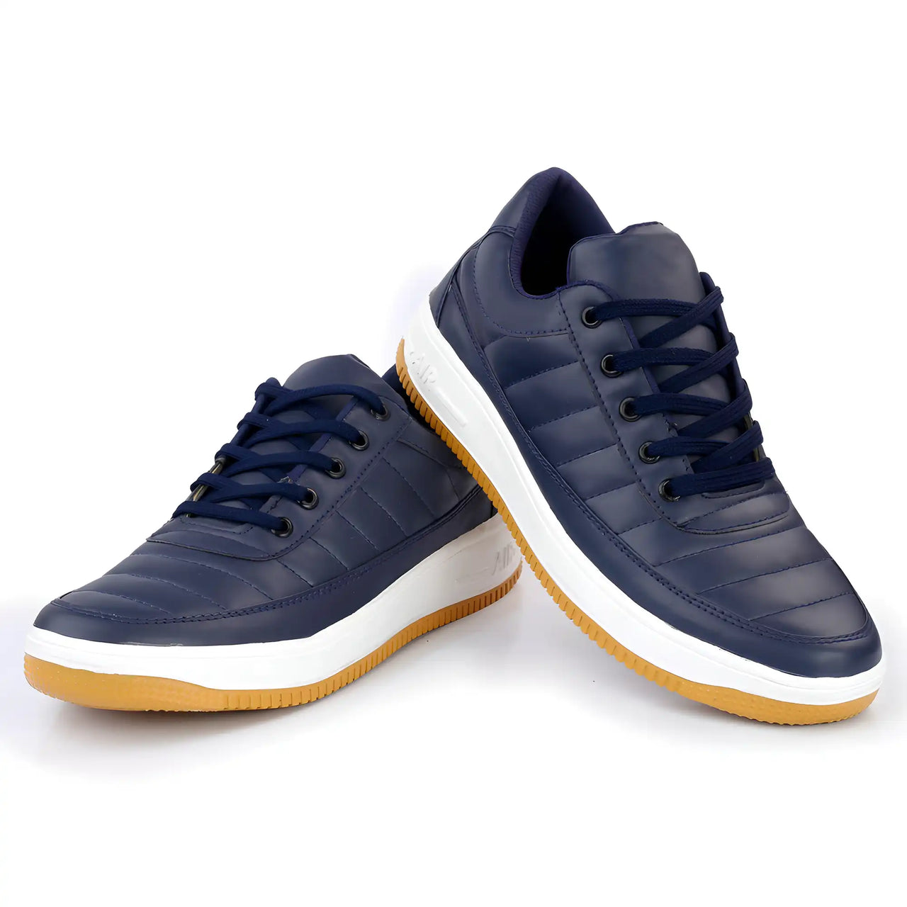 Shoe Island Fashionable Navy Blue Casual Sneakers For Men