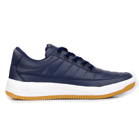 Thumbnail for Shoe Island Fashionable Navy Blue Casual Sneakers For Men