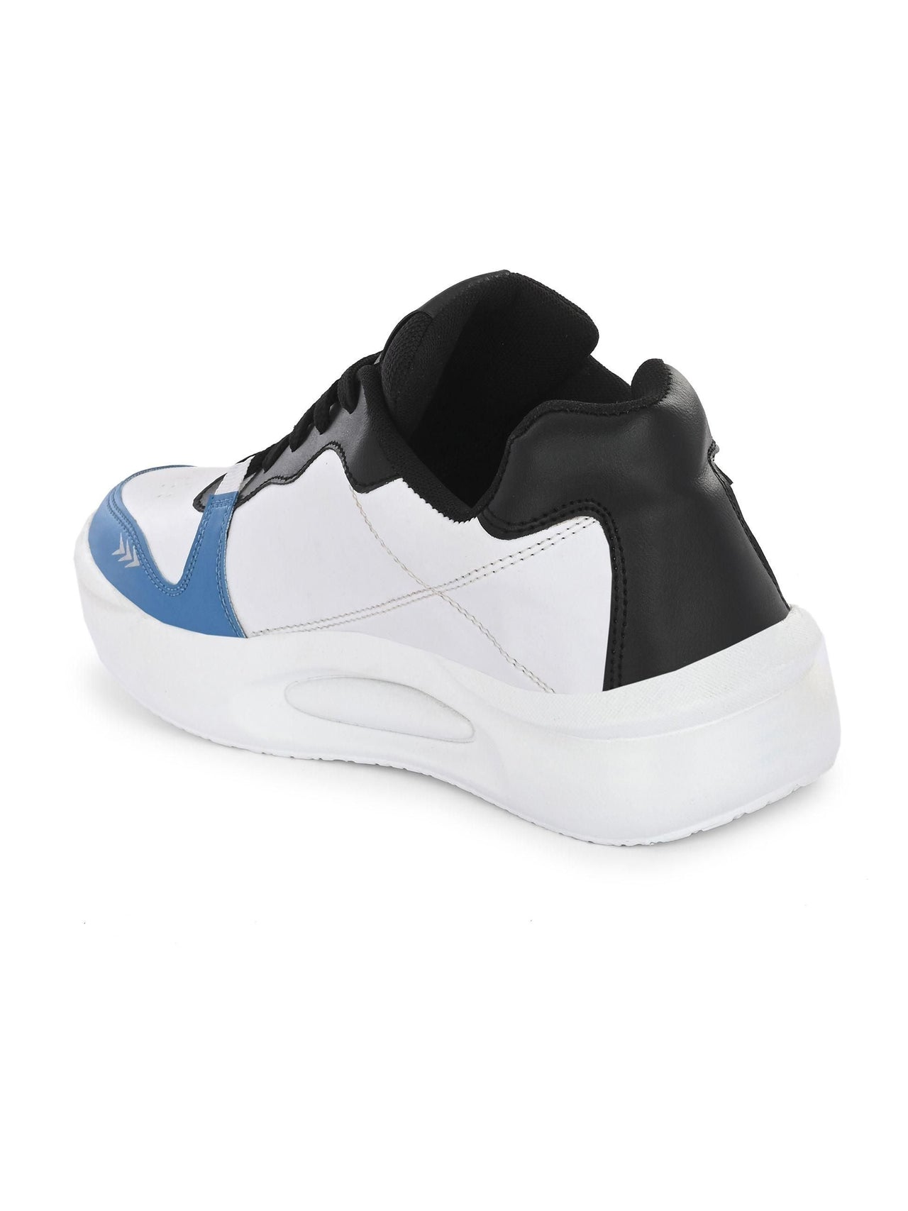 Bucik Men's White Synthetic Leather Lace-Up Sport Shoe