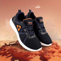 Thumbnail for Monex New Latest Black-Orange Shoes For Mens