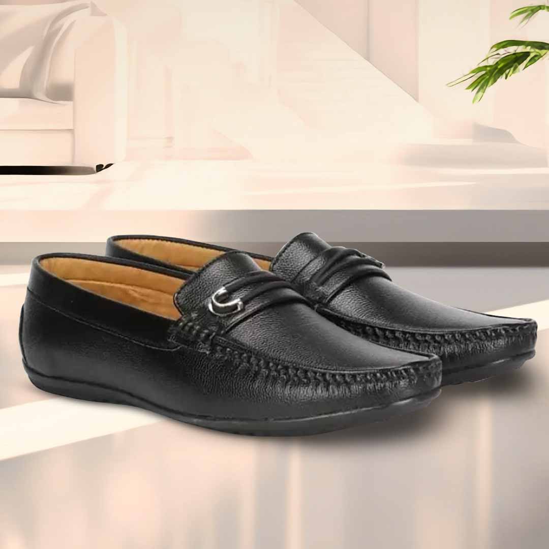 Trendy Mens Synthetic Leather Loafers