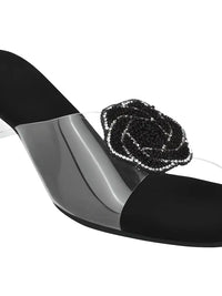 Thumbnail for Transparent Kitten Heel Block & Comfortable Sandal For Women's