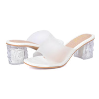 Thumbnail for Women white transparent heel